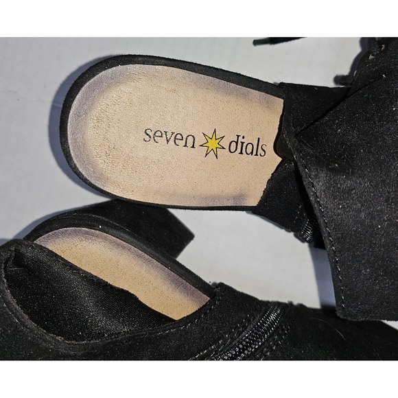 Seven Dials Tessaly Open Toe Booties Suede Upper Lace Up Womens Size 9.5M - Picture 12 of 14